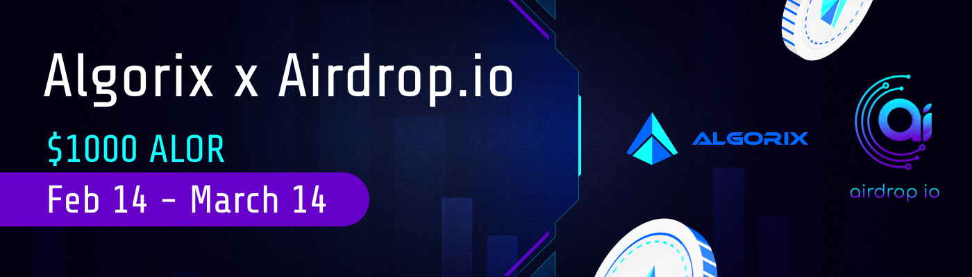 Algorix - join the $1000 ALOR drop!